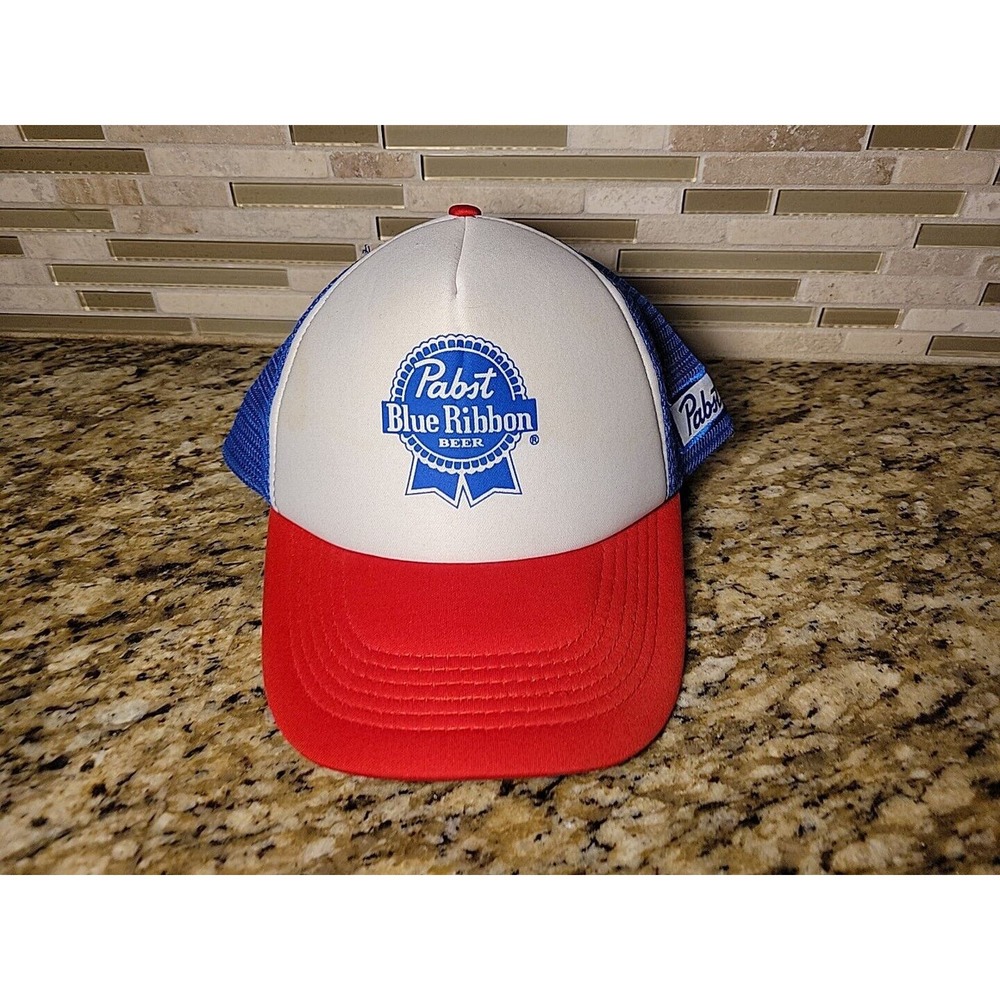 Pabst Blue Ribbon Beer Logo Hat Baseball Cap Adjustable Mens Womens Snapback
